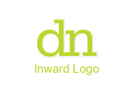 letter DN joined together