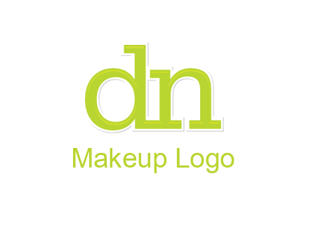 letter DN joined together