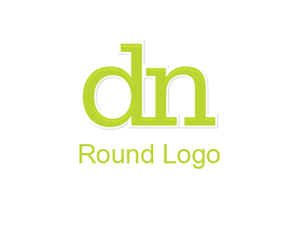 letter DN joined together