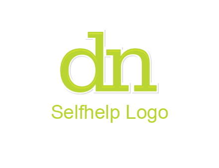 letter DN joined together