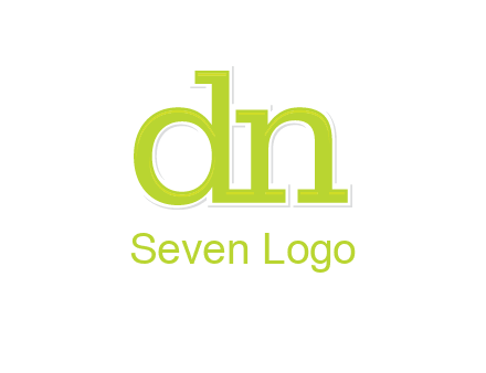 letter DN joined together