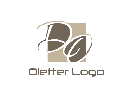 Letters DO are in square logo