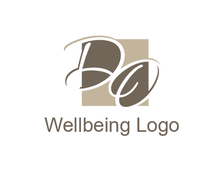 Letters DO are in square logo