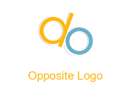 tilted letter DO