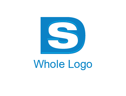 letter S in letter D