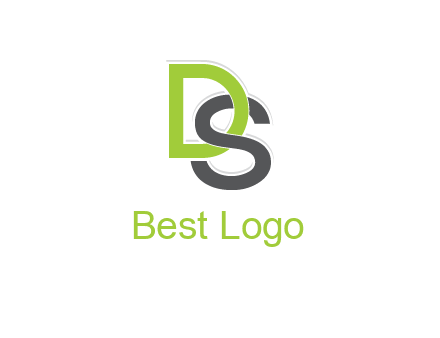 letter S intertwining with letter D