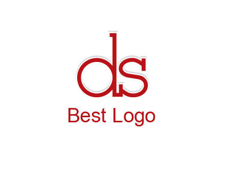 letter DS joined together