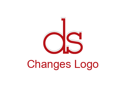 letter DS joined together