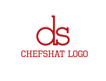 letter DS joined together