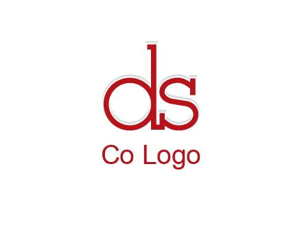 letter DS joined together