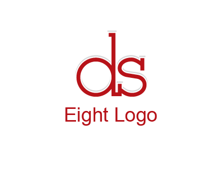 letter DS joined together