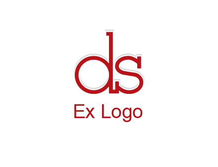 letter DS joined together