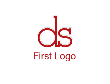 letter DS joined together