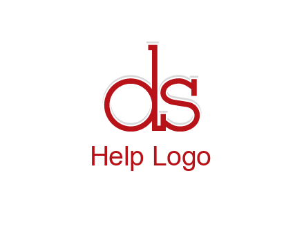 letter DS joined together