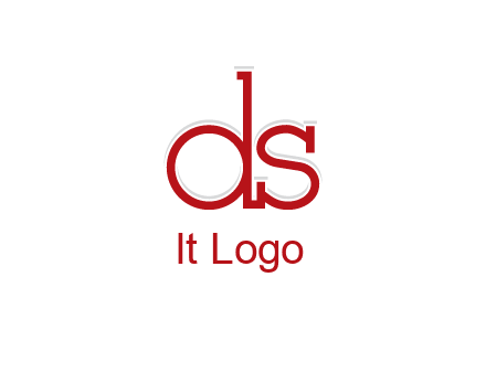 letter DS joined together