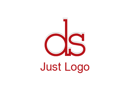 letter DS joined together