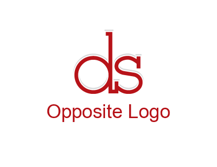 letter DS joined together