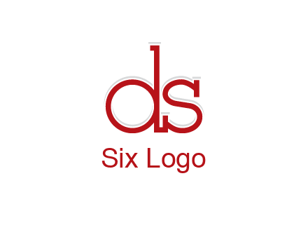 letter DS joined together