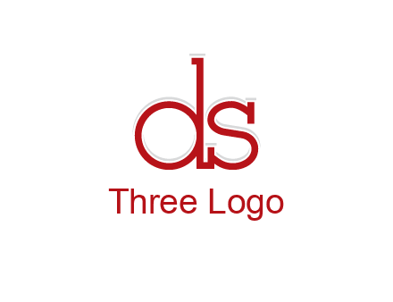 letter DS joined together