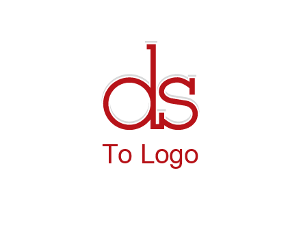 letter DS joined together