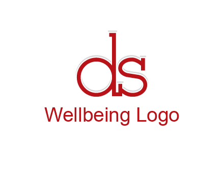 letter DS joined together