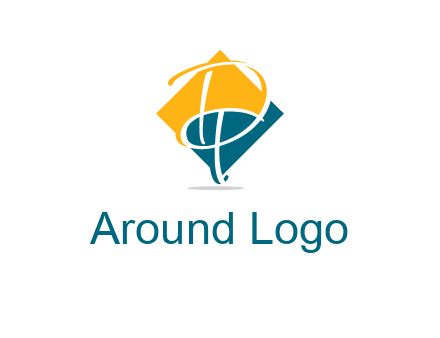 Letters DT are in rhombus logo