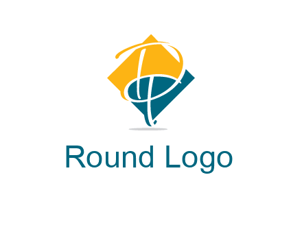 Letters DT are in rhombus logo