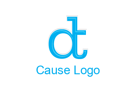 letter D attached to letter T