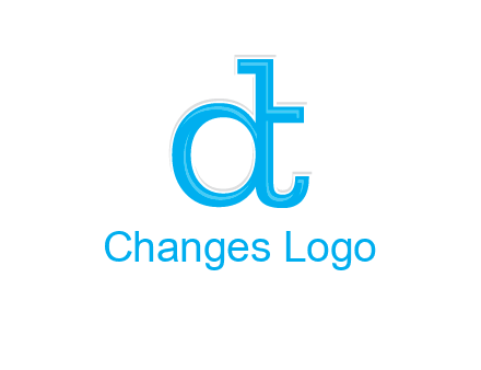 letter D attached to letter T