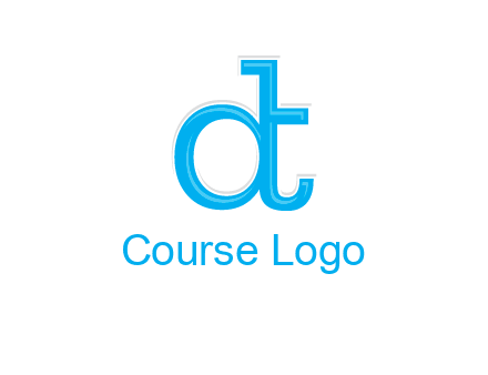 letter D attached to letter T