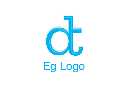 letter D attached to letter T