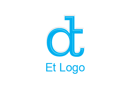 letter D attached to letter T