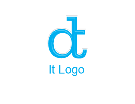 letter D attached to letter T