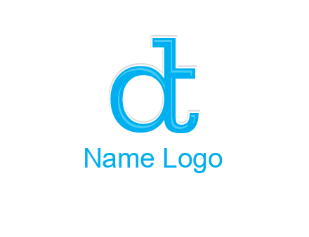 letter D attached to letter T
