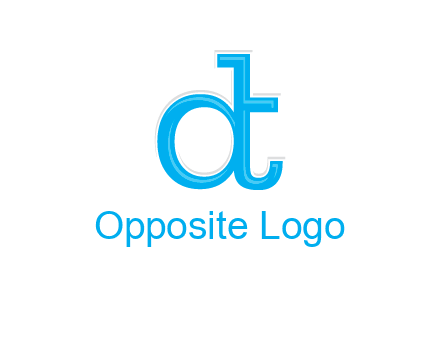 letter D attached to letter T