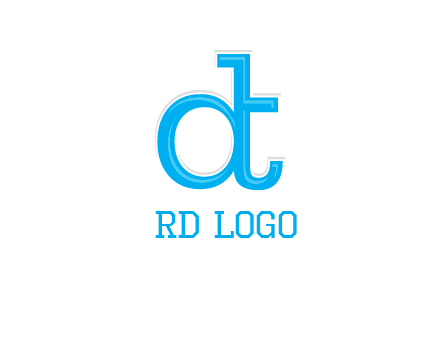 letter D attached to letter T
