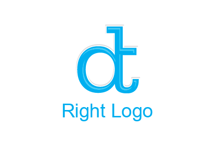 letter D attached to letter T