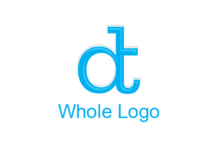 letter D attached to letter T