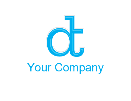 letter D attached to letter T