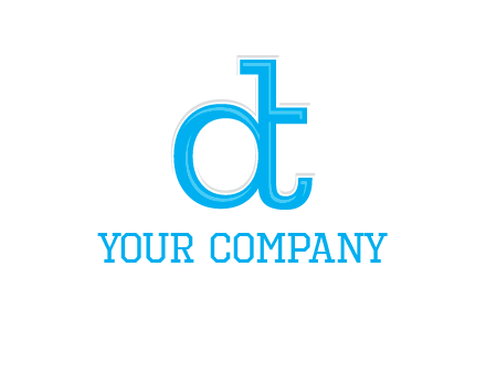 letter D attached to letter T