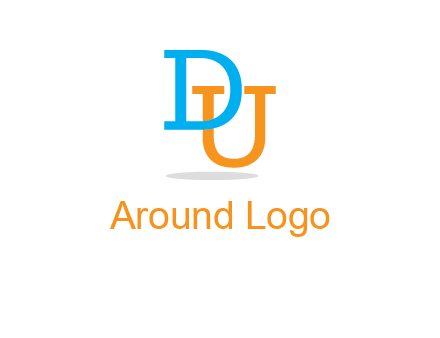 letter D in front of letter U