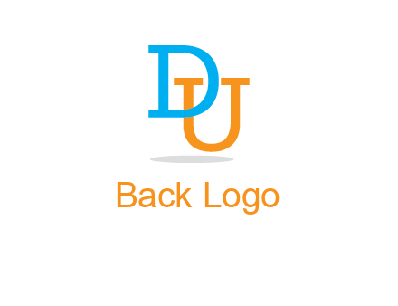 letter D in front of letter U