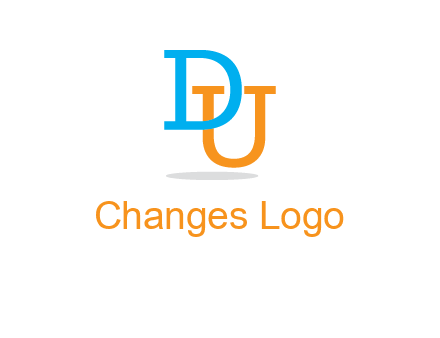 letter D in front of letter U