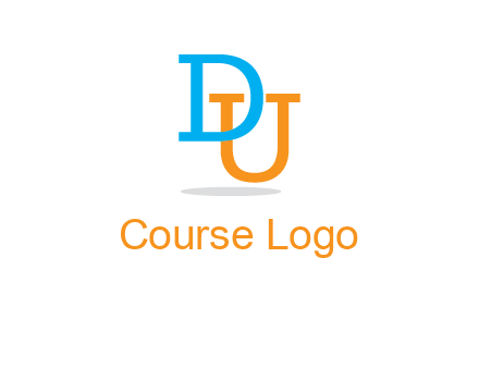 letter D in front of letter U