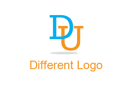 letter D in front of letter U