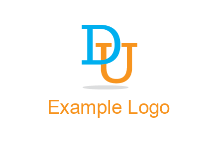 letter D in front of letter U