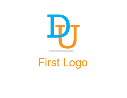 letter D in front of letter U