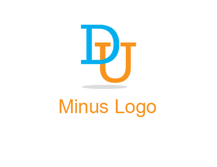 letter D in front of letter U