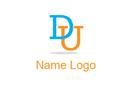 letter D in front of letter U