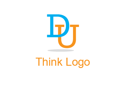 letter D in front of letter U